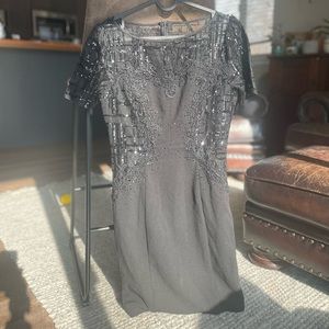 Sequined black dress